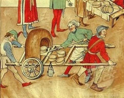 Mobile baker's oven, from 15th century Chronicle of Ulrico de Richental